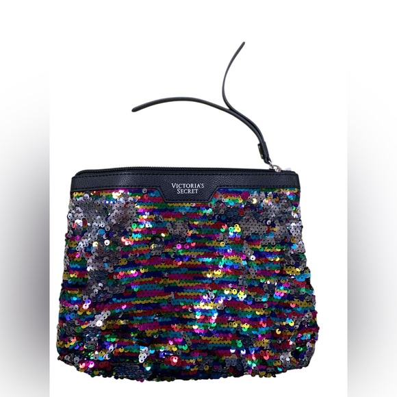 Victoria's Secret Colorful Sequin Cosmetic Bag - Picture 1 of 1